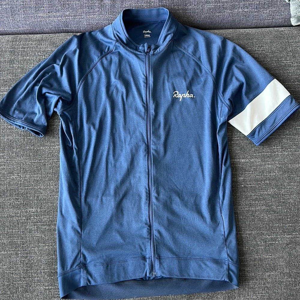 Rapha Jersey in blue, size large